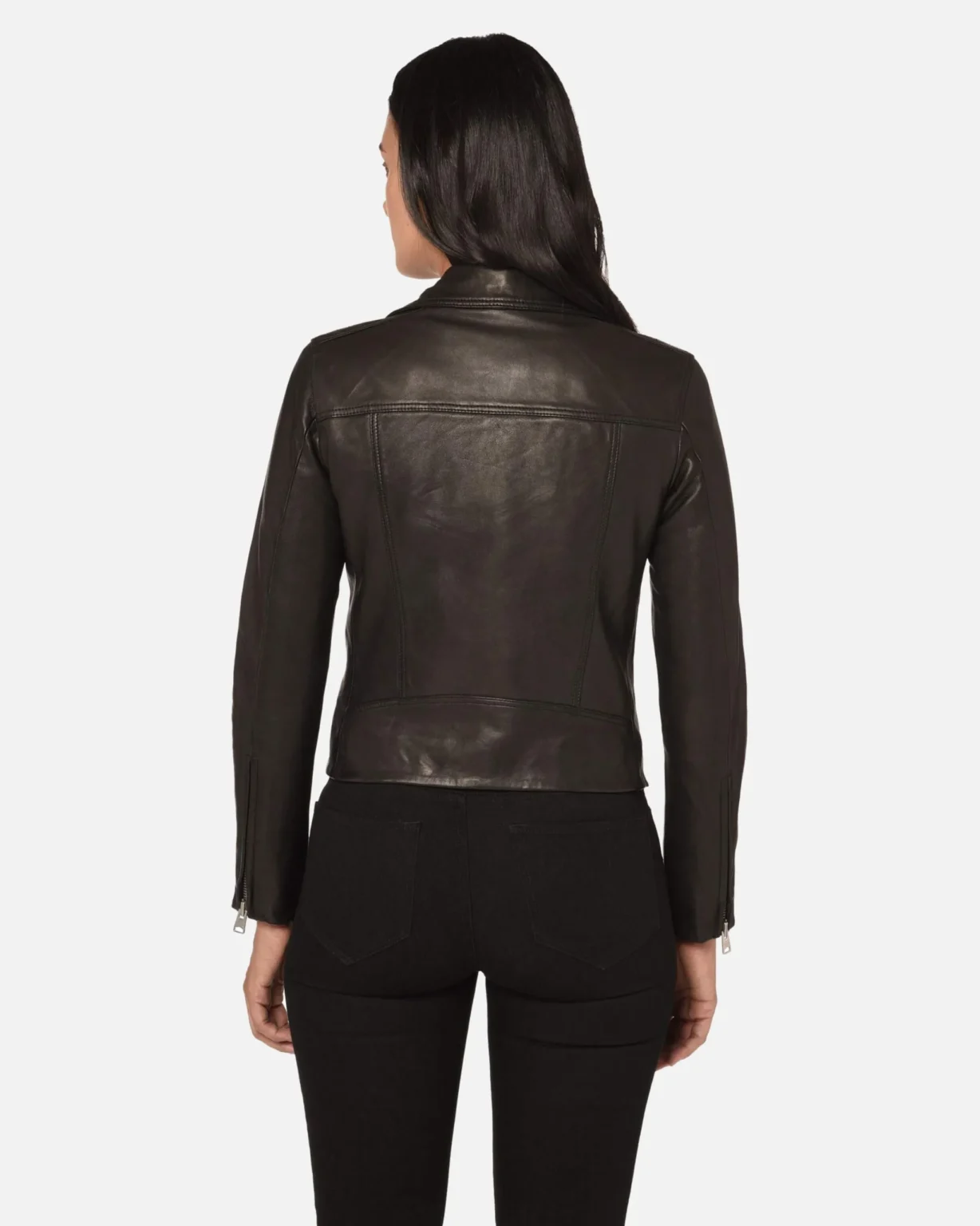 Badly Women Biker Leather Jacket