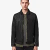 Drew Black Racer Leather Jacket