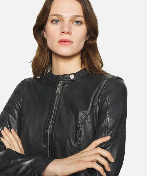 Emma Black Racer Jacket