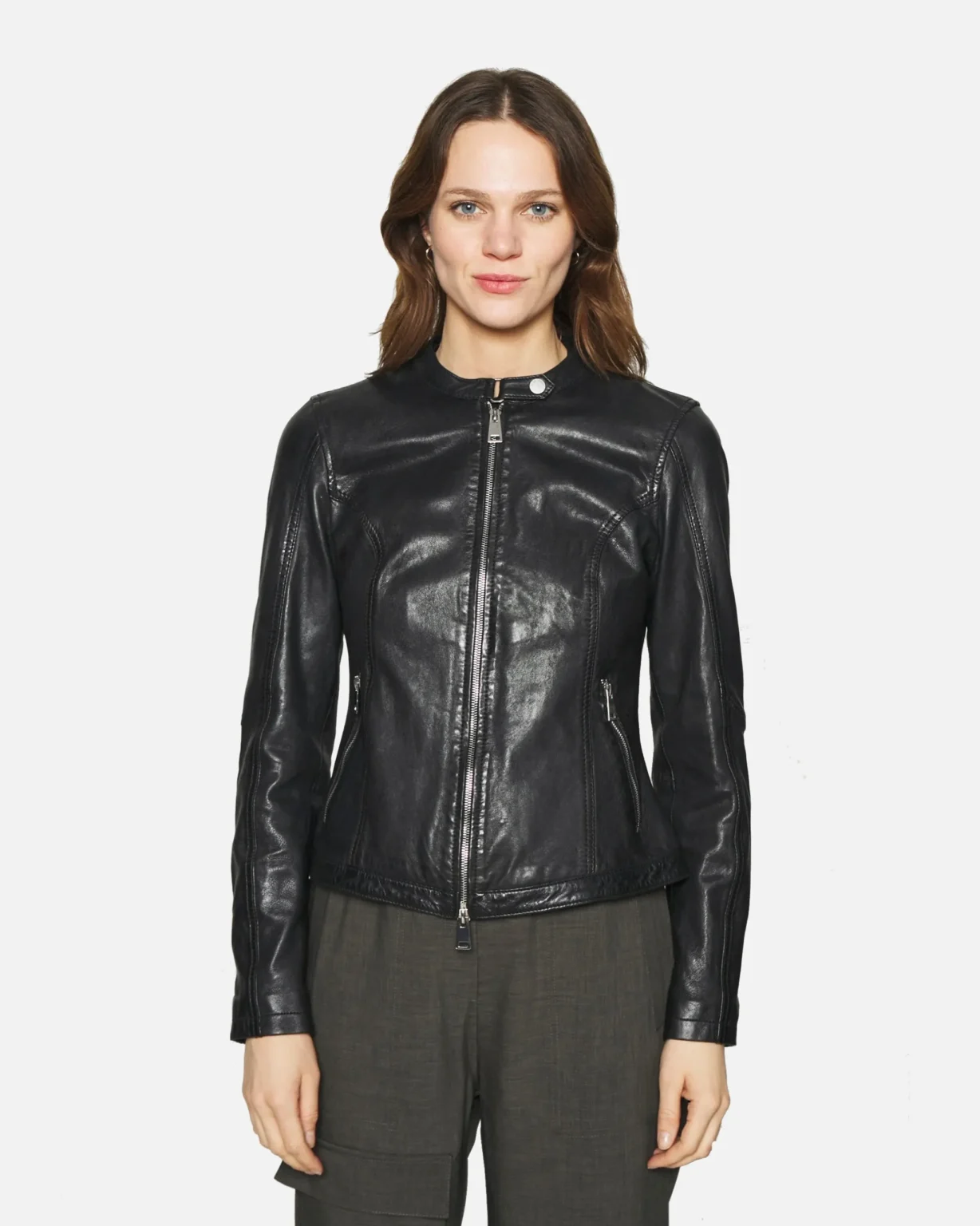 Emma Black Racer Jacket