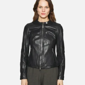 Emma Black Racer Jacket