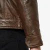 Eric Brown Hooded Leather Jacket