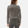 Eva Suede French Grey Moto Leather Jackets 04