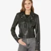 Jaket Womens Biker Leather Jacket