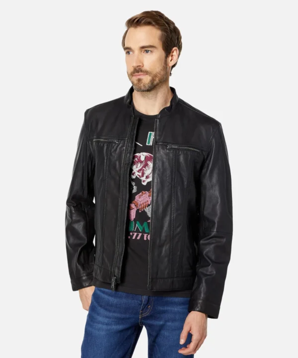 John Band Collar Racer Jacket