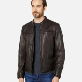 John Brown Band Collar Racer Jacket