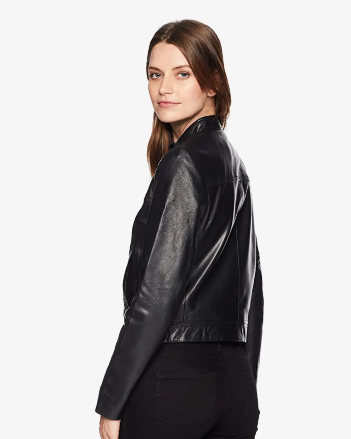 Michael Black Racer Leather Jacket