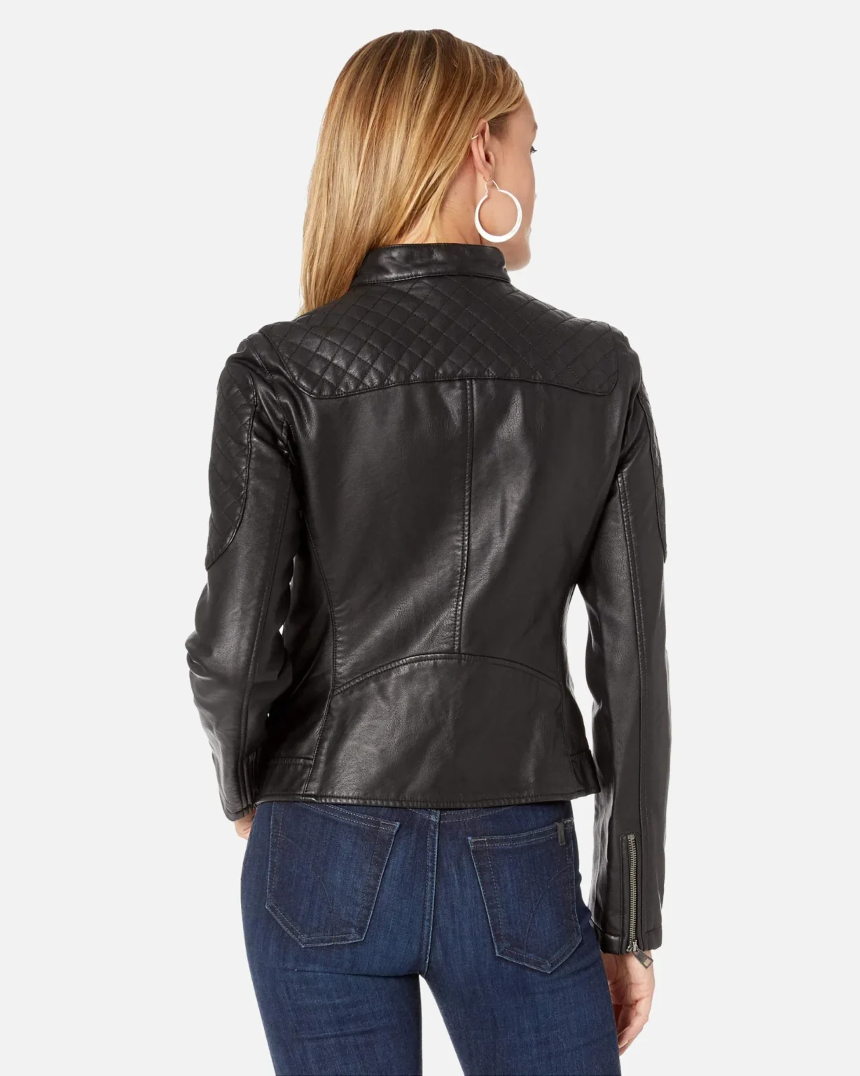 Mya Moto Racer Black Leather Jacket