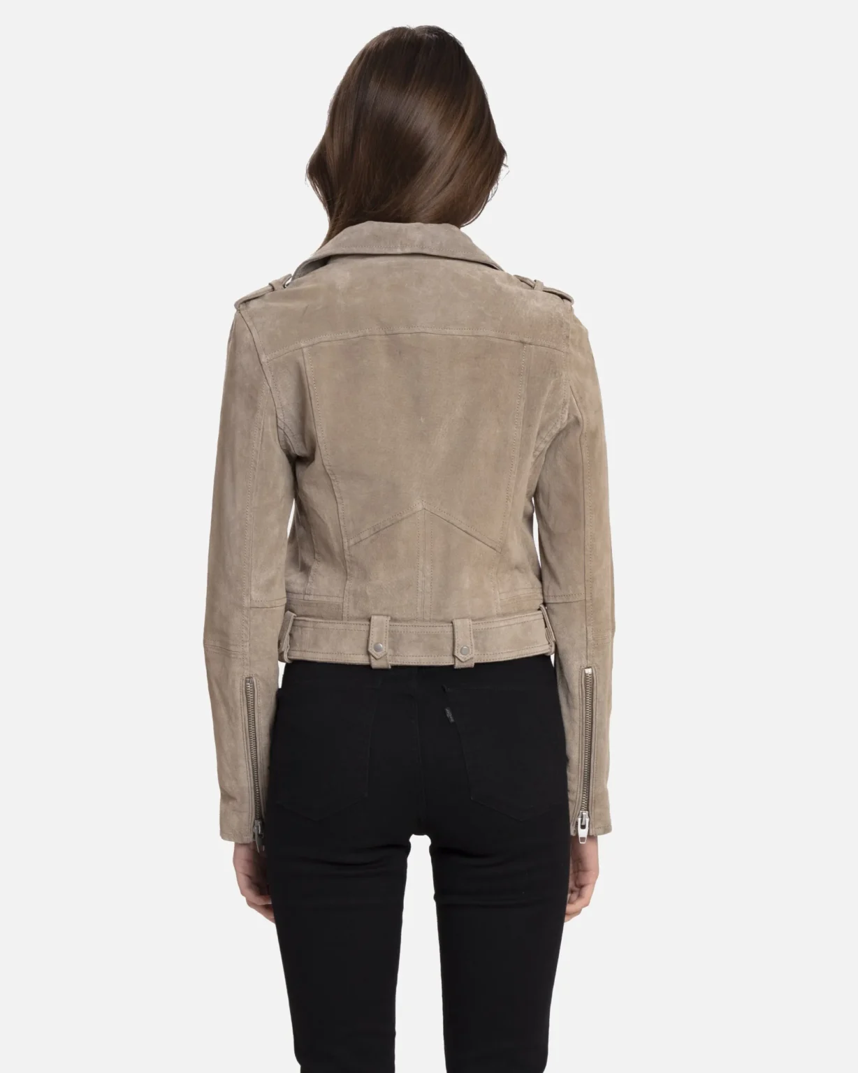 Sand Stoner Women Suede Moto Jacket