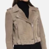 Sand Stoner Women Suede Moto Jacket