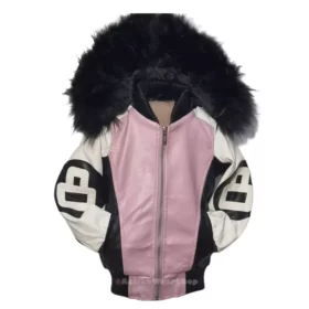 Blush Pink Robert Phillipe Kids 8 Ball Tri Color Jacket