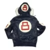 Kids Craft Red Hooded 8 Ball Leather Jacket