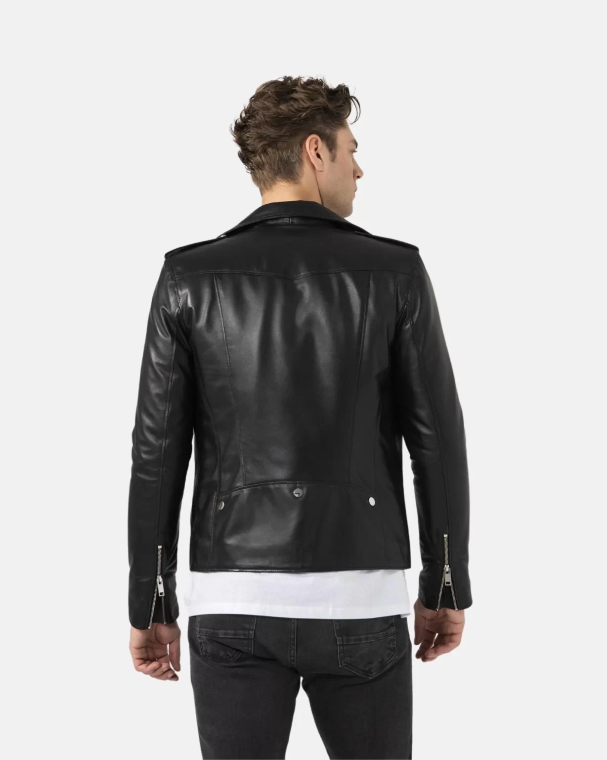 American Men Biker Leather Jacket