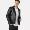 American Men Biker Leather Jacket