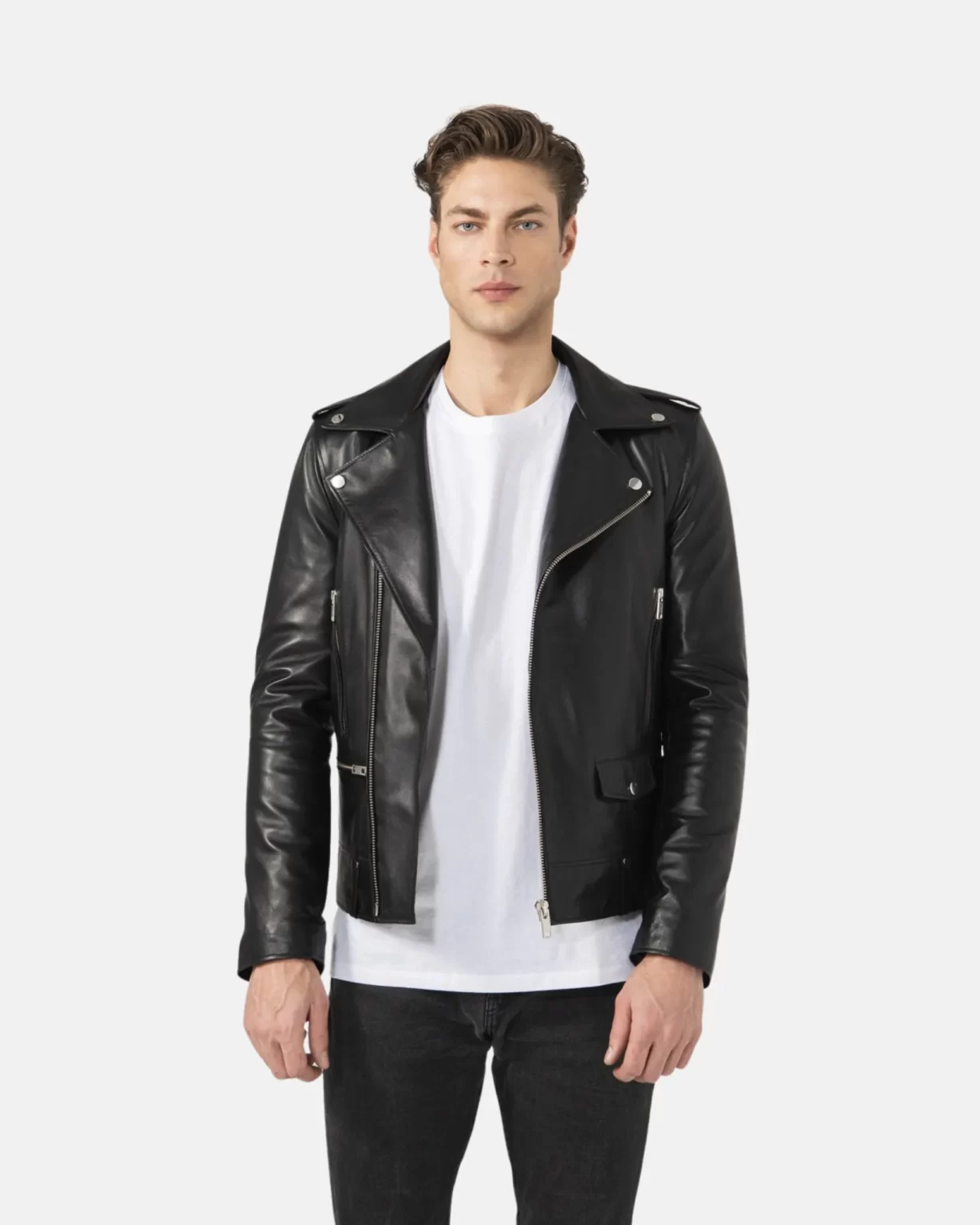 American Men Biker Leather Jacket