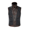 Biker Vest Genuine Cowhide Leather