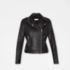 Biker leather jacket women