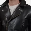 Men’s Black Rebel Rider Leather Jacket