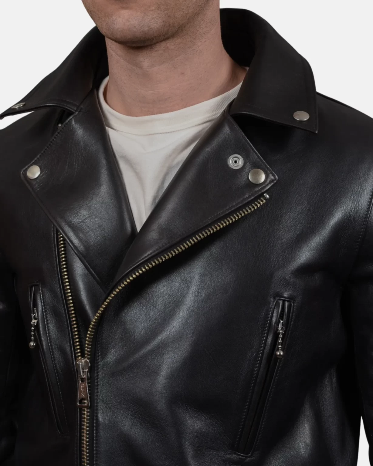 Men’s Black Rebel Rider Leather Jacket