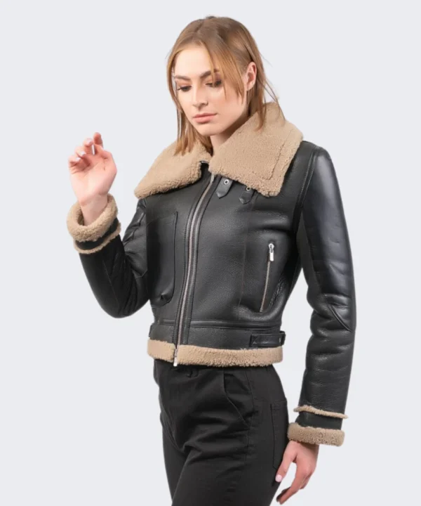 Black Style Shearling Jacket