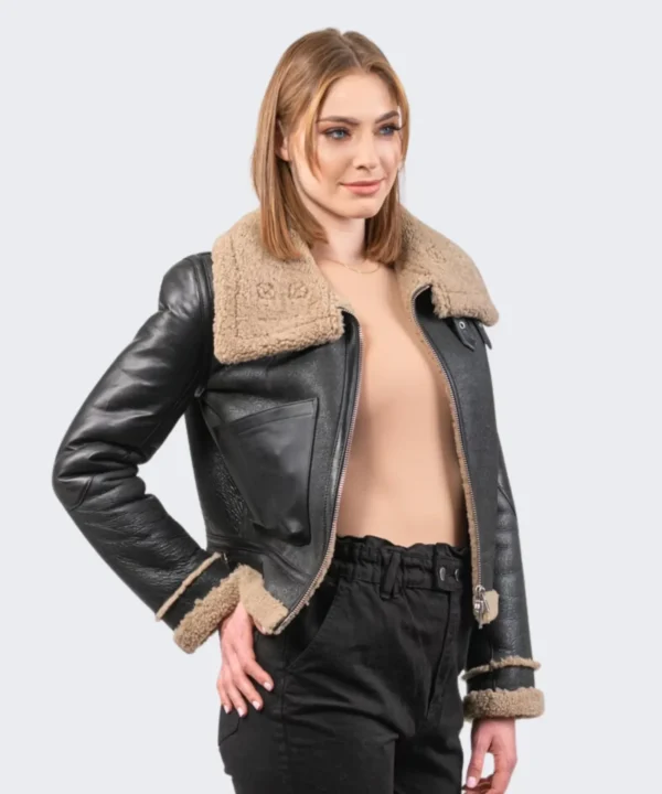 Black Style Shearling Jacket