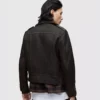 Brown Line Biker Jacket