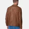 Brown Trucker Leather Jacket For Mens usa jackets