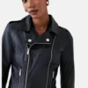 Classic Cruiser Leather Jacket For Women