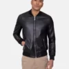 Leather Bomber Jacket Mens