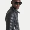 Mens Leather biker Jacket Cafe Racer