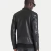 Mens Leather biker Jacket Cafe Racer