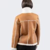 Womens Shearling Lined Leather Jacket