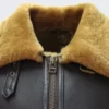 b3 Moto Collar shearling leather jacket for Men