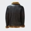 b3 Moto Collar shearling leather jacket for Men