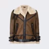 b3 bomber aviator shearling leather jacket for Men