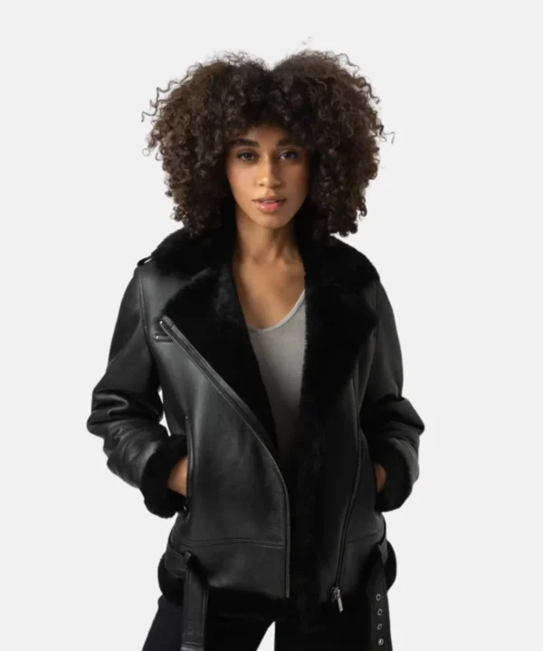 Sheepskin Shearling Leather Jacket