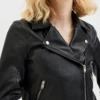 Janny Biker Leather Jacket Leather