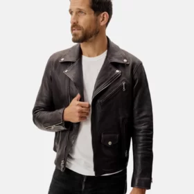 MEN BRUISER CLUB STREET LEATHER JACKET