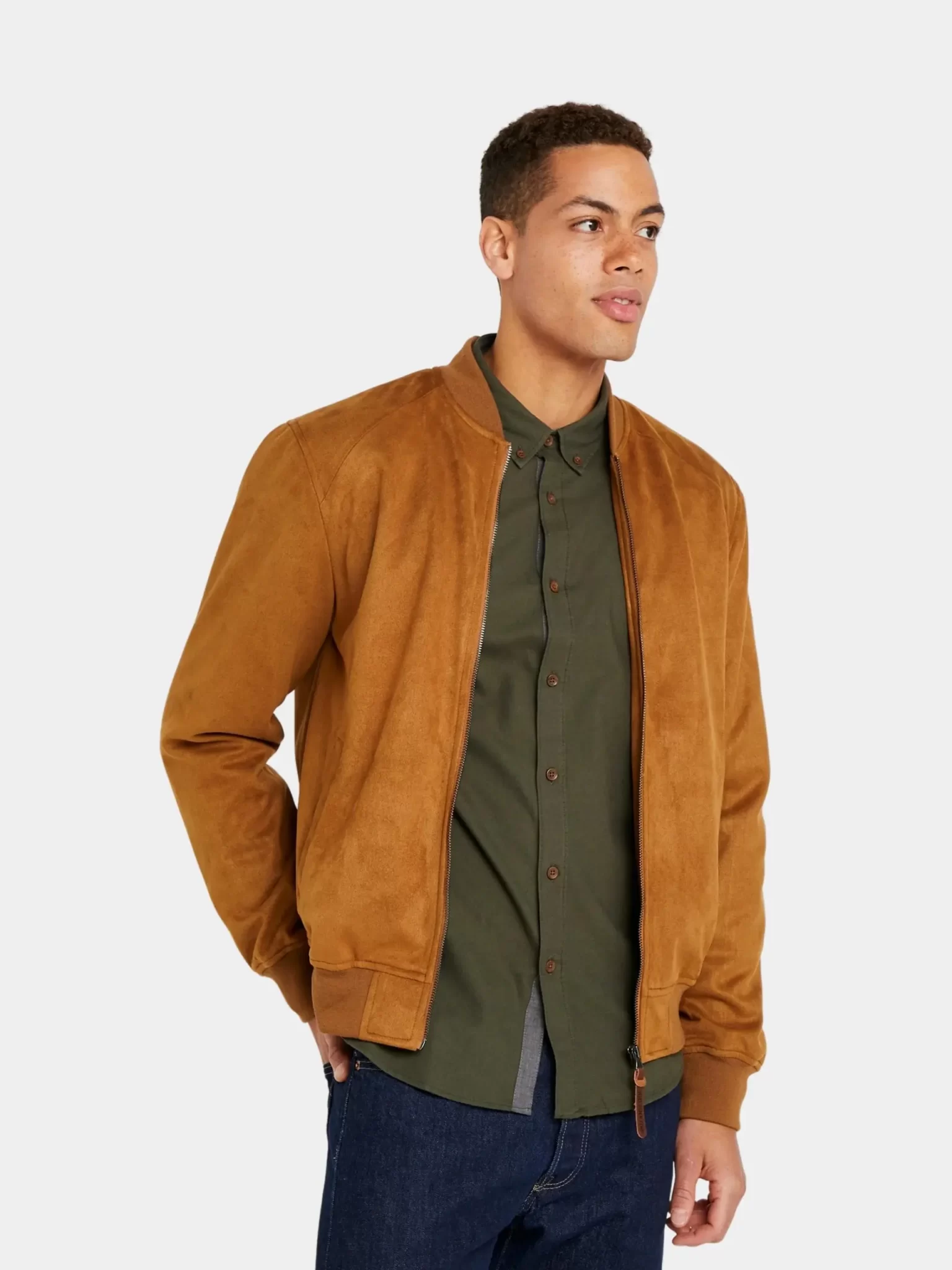 Mens Suede Leather Jacket