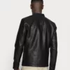 Leather Cafe Racer Black Jacket