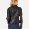 Leather Racer Black Leather Jacket For Women