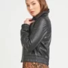 Leather Trucker Women Jacket