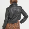 Leather Trucker Women Jacket