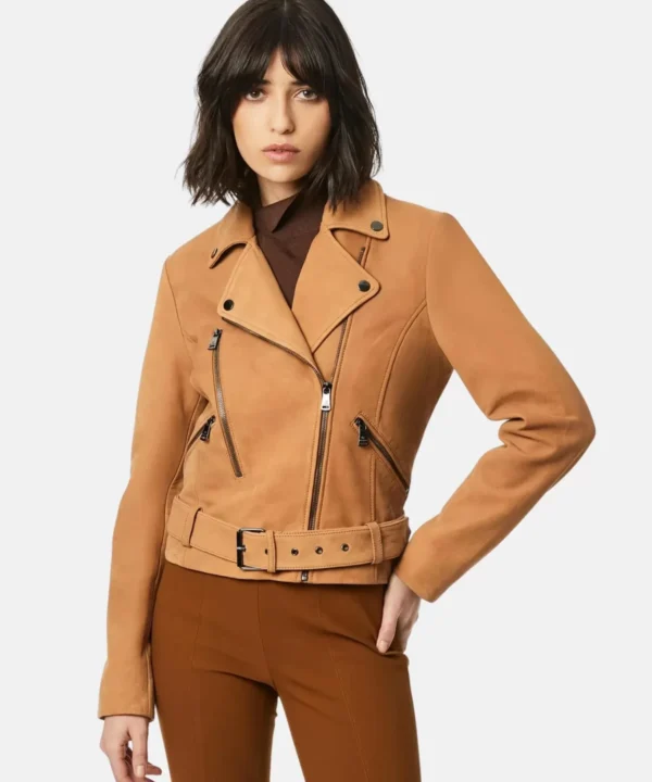 Women’s Peaches Suede Biker Style Jacket