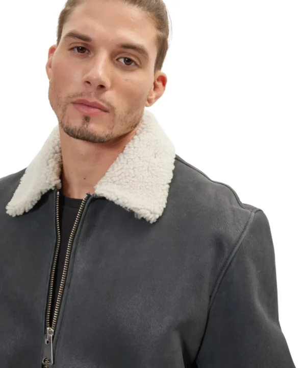 Men Shearling Leather jacket