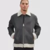 Men Shearling Leather jacket