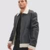 Men Shearling Leather jacket