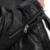 Mens Hooded Leather jacket