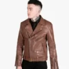 Men’s Brown Rider Leather Jacket