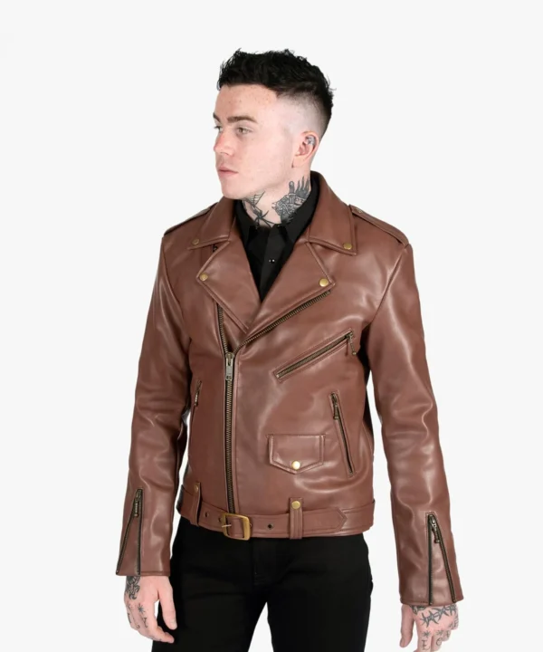 Men’s Brown Rider Leather Jacket